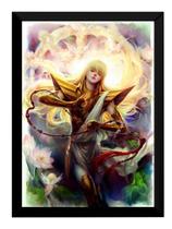Quadro Arte Shaka De Virgem Cavaleiro De Ouro Anime Cdz