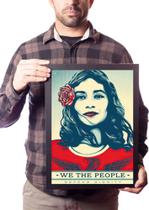 Quadro Arte Shepard Fairey We The People Poster Moldurado