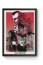 Quadro Arte Taxi Driver Poster Moldurado