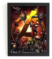 Quadro Arte Vingadores Guerra Infinita Filme Hq Thanos