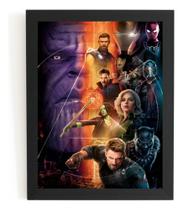 Quadro Arte Vingadores Guerra Infinita Thanos Vilão