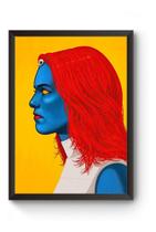 Quadro Arte X Men Mistica Poster Quadro Arte X Men Mistica Poster