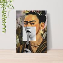 Quadro Artes Clássicas Engraçadas Monalisa A4 Placa MDF 12