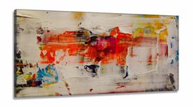 Quadro Artistico Abstrato Moderno em Tecido Canvas 130x60 cm