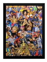 Quadro Artistico Hip Hop Masters Artistas Do Rap 42x29cm