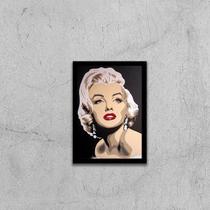 Quadro Artístico Marilyn Monroe 45x34cm - com vidro Quadro Artístico Marilyn Monroe 45x34cm - com vidro