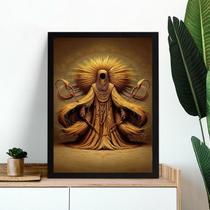 Quadro Artístico Orixá Obaluaê 24x18cm - com vidro Quadro Artístico Orixá Obaluaê 24x18cm - com vidro