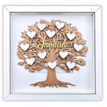 Quadro Árvore da Família Personalizável em MDF Alto Relevo