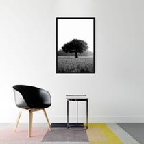 Quadro Árvore da Vida 60x43 Caixa Preto Moldura Caixa, Preta