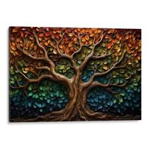 Quadro Árvore da Vida em Tons de Crescimento Infinito