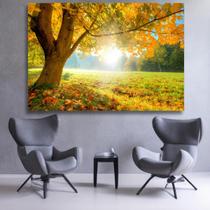 Quadro Arvore Da Vida Grande 60x90 Tela Ultra Hd Em Madeira e Tecido