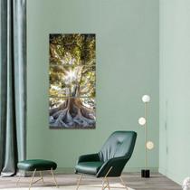 Quadro Árvore da Vida Vertical Natureza Raízes Paisagem