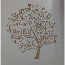 Quadro Arvore Frases Branco Em Mdf - trovarelli