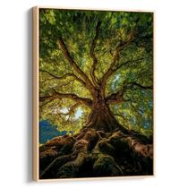 Quadro Árvore Raízes Profundas e Ramas Infinitas