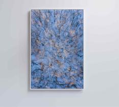 Quadro árvores secas neve