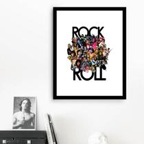 Quadro As Lendas Do Rock - 60x48cm Quadro As Lendas Do Rock - 60x48cm