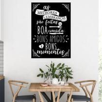 Quadro As Melhores Lembranças São Feitas 24x18cm