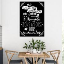 Quadro As Melhores Lembranças São Feitas 33x24cm - com vidro Quadro As Melhores Lembranças São Feitas 33x24cm - com vidro