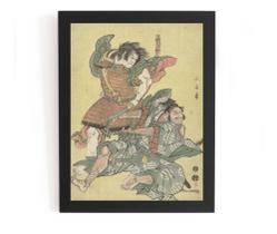 Quadro Asahina Em Batalha Com Soga De Eishôsai Chôki 1791 Quadro Asahina Em Batalha Com Soga De Eishôsai Chôki 1791