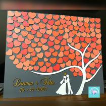 Quadro assinaturas casamento