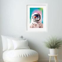 Quadro Astronauta Candy Color- 60X48Cm Quadro Astronauta Candy Color- 60X48Cm