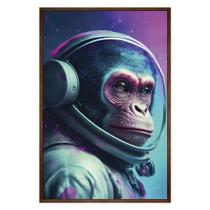 Quadro Astronauta Macaco Moldura Cx Alta 40x60cm Quadro Astronauta Macaco Moldura Cx Alta 40x60cm