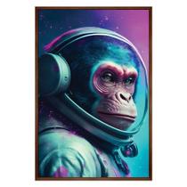 Quadro Astronauta Macaco Moldura Cx Alta 40x60cm Titulo Moldura Madeira Quadro Astronauta Macaco Moldura Cx Alta 40x60cm Titulo Moldura Madeira