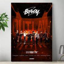 Quadro Ateez Bouncy Kpop Idol Grupos Placa Decorativa 20x28cm