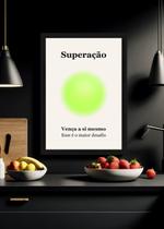 Quadro Autodomínio/Superação com Vidro e Moldura Preta Tamanho:21cm x 30cm (A4) Quadro Autodomínio/Superação com Vidro e Moldura Preta Tamanho:21cm x 30cm (A4)