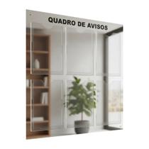 Quadro Aviso e Gestão Á Vista 6 Displays A4 ACM Prata Espelhado Mural Porta Folhas Organização Painel Parede Condomínio Empresa Escritório Quadro Aviso e Gestão Á Vista 6 Displays A4 ACM Prata Espelhado Mural Porta Folhas Organização Painel Parede Condomínio Empresa Escritório