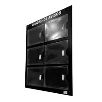 Quadro Aviso E Gestão Á Vista 6 Displays A4 Horizontal ACM Preto Painel Organização Mural Recados Lembretes Parede Empresa Escritório Industria Quadro Aviso E Gestão Á Vista 6 Displays A4 Horizontal ACM Preto Painel Organização Mural Recados Lembretes Parede Empresa Escritório Industria
