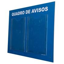Quadro Aviso Gestão Á Vista 2 Displays A4 ACM Azul Telecom