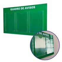 Quadro Aviso Gestão Á Vista 3 Displays Transparente A4 Acm Verde Parede Escritório Empresa Condomínio Academia Porta Folha Mural Recado Organização Quadro Aviso Gestão Á Vista 3 Displays Transparente A4 Acm Verde Parede Escritório Empresa Condomínio Academia Porta Folha Mural Recado Organização