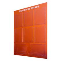 Quadro Aviso Gestão Á Vista 8 Displays A4 ACM Laranja Quadro Aviso Gestão Á Vista 8 Displays A4 ACM Laranja