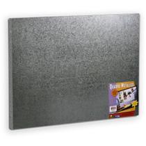 Quadro Aviso Magnético 90X60 Painel Metalico Prata Quadro Aviso Magnético 90X60 Painel Metalico Prata