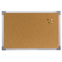 Quadro Aviso Moldura Aluminio Cortica Aparente 060X040Cm