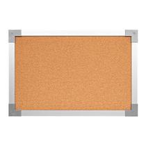 Quadro Aviso Moldura Aluminio Cortica Aparente 120X090Cm