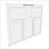 Quadro Avisos Gestão Á Vista 5 Displays A4 Ps Transparente. Quadro Avisos Gestão Á Vista 5 Displays A4 Ps Transparente.