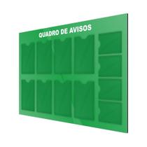 Quadro Avisos Gestão Mural 8 Displays A4 e 4 A5 Acm Verde Quadro Avisos Gestão Mural 8 Displays A4 e 4 A5 Acm Verde