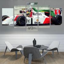 Quadro Ayrton Senna Bandeira Vitória Adelaide Agrande