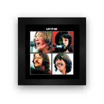 Quadro Azulejo com moldura Beatles Let it be 15x15