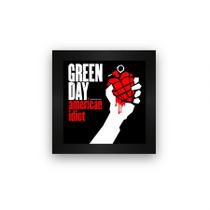 Quadro azulejo com moldura Green Day American Idiot