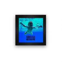 Quadro azulejo com moldura Nirvana Nevermind Quadro azulejo com moldura Nirvana Nevermind