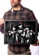 Quadro Babymetal Kawaii Suzuka Yui Moa Banda Japão Quadro Babymetal Kawaii Suzuka Yui Moa Banda Japão