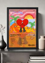 Quadro Bad Bunny - Un Verano Sin Ti (Colored) - Com Vidro Tamanho:21cm x 30cm (A4) Quadro Bad Bunny - Un Verano Sin Ti (Colored) - Com Vidro Tamanho:21cm x 30cm (A4)