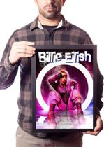 Quadro Bad Guy Billie Eilish Arte Poster Com Moldura