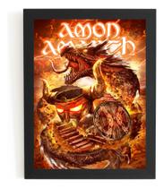 Quadro Banda Amon Amarth Death Metal Viking Arte