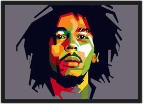 Quadro Banda Bob Marley Decorações Com Moldura P01 - Vital Quadros Do Brasil