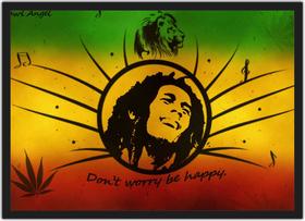 Quadro Banda Bob Marley Decorações Com Moldura P05 - Vital Quadros Do Brasil