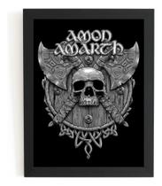 Quadro Banda Death Metal Amon Amarth Viking Arte